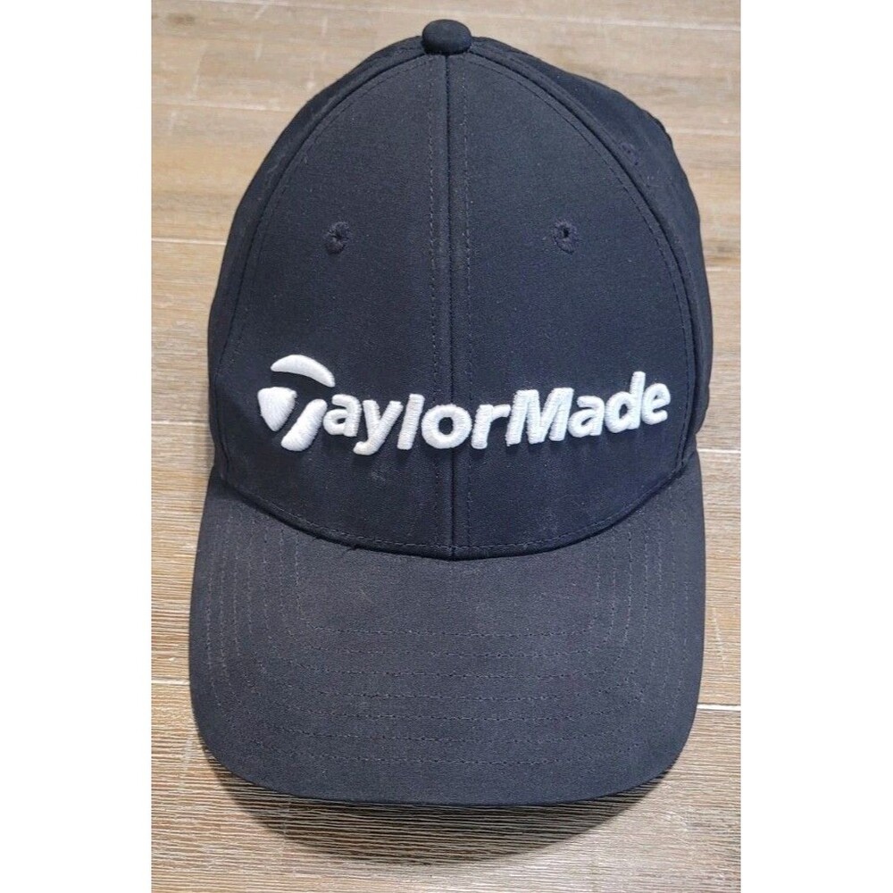 Authentic TaylorMade Performance Black Adjustable Hat One Size Golf Cap